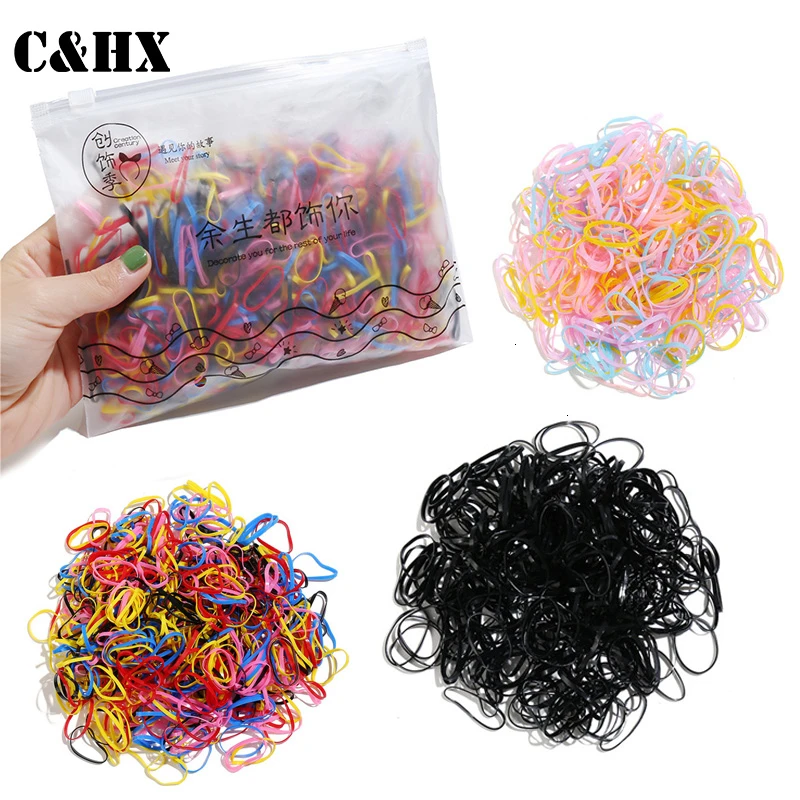 2500 шт. женские резинки для волос в Корейском стиле|Аксессуары девочек| |
