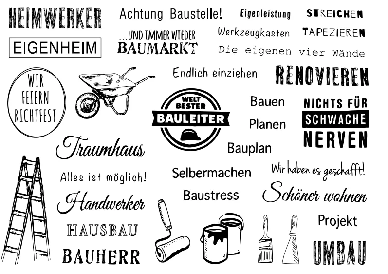 Немецкий художник прозрачный силиконовый резиновый штамп печать DIY Скрапбукинг