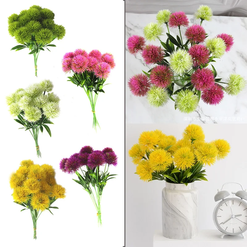 Искусственные цветы одуванчика предметы интерьера для дома свадьбы Дня Святого