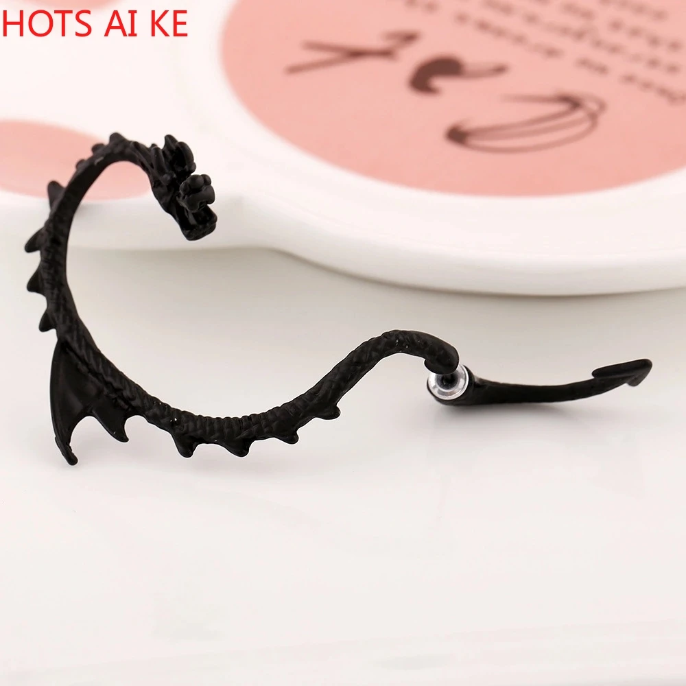 

Personality Gothic Punk Rock Vintage Dragon Ear Cuff Earrings For Women Men Earcuff Orecchini