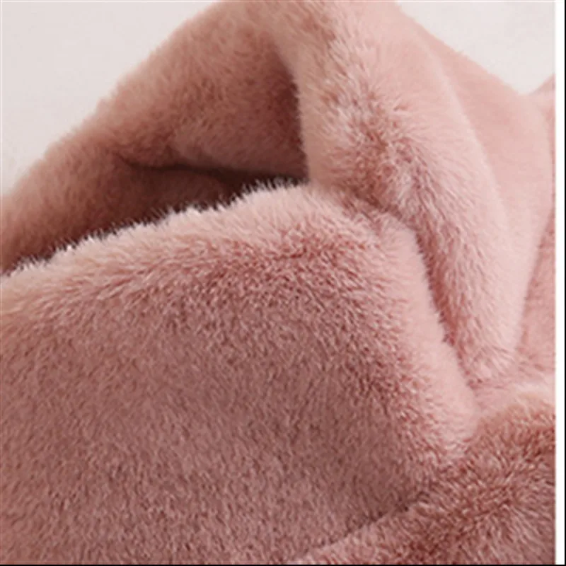 2019 зимнее пальто Дамская Мода Длинные Искусственный мех с мехом Свободные