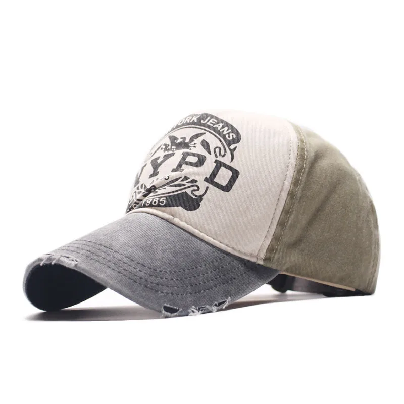 Spring Autumn Baseball Cap Hip-Hop Fun Nypd Print Wild Caps Solid Color Men's Outdoor Casual Hat