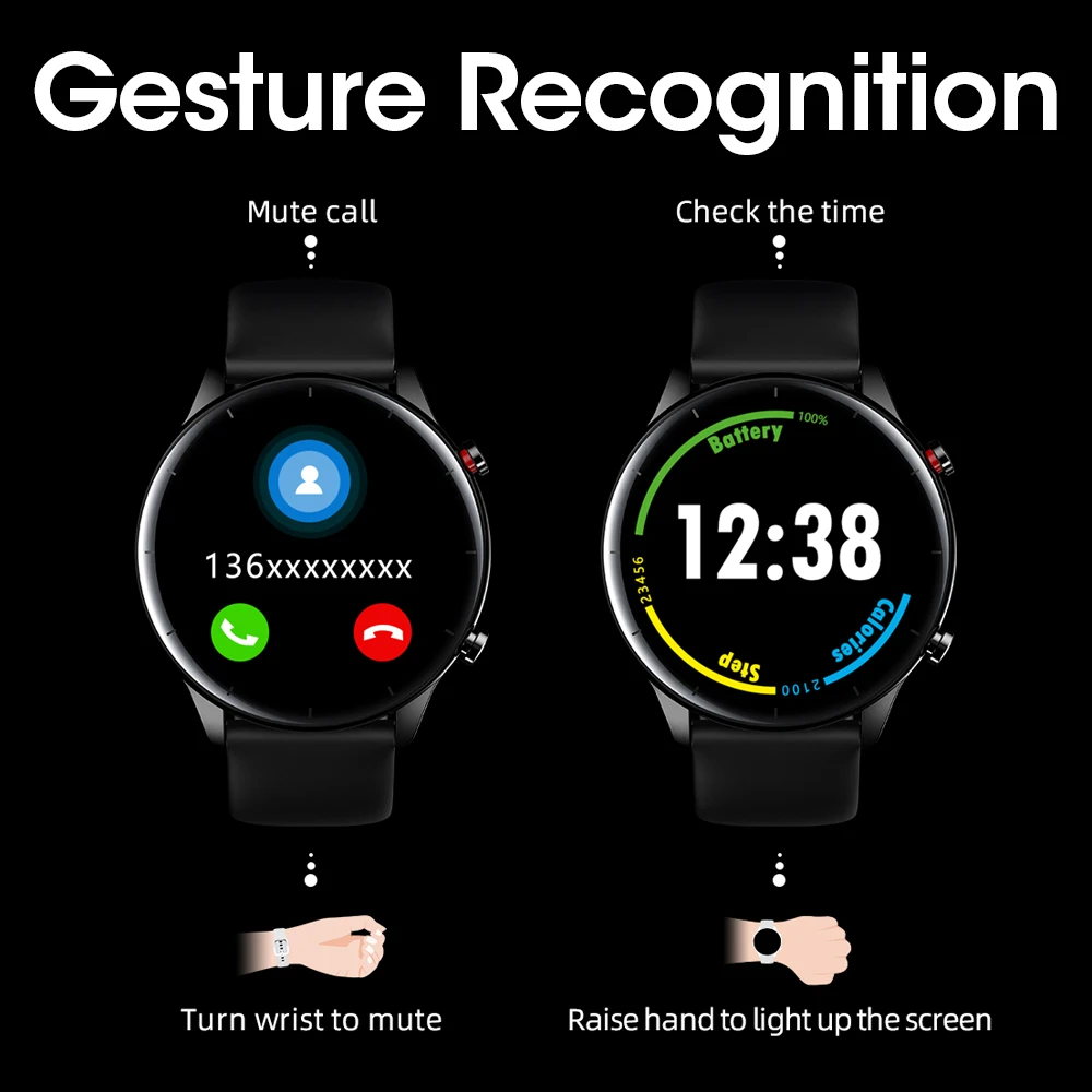 

Vwar Smart Watch Men Phone Call IP68 Waterproof Sports Clock Heart Rate Monitor Smartwatch Women for IOS Android phone