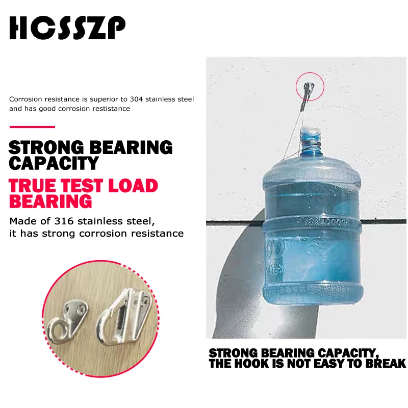 Подвесной крючок для крыла 5 шт. пружинный из нержавеющей стали кольцевого типа