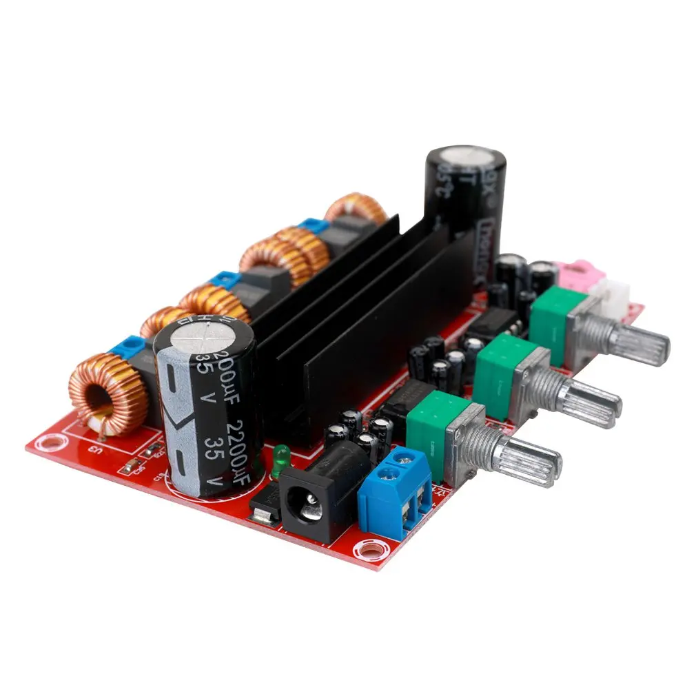 Xh-M139 2.1 Channel Digital Power Amplifier Board 12V-24V Wide Voltage Tpa3116D2 2*50W+100W | Электроника