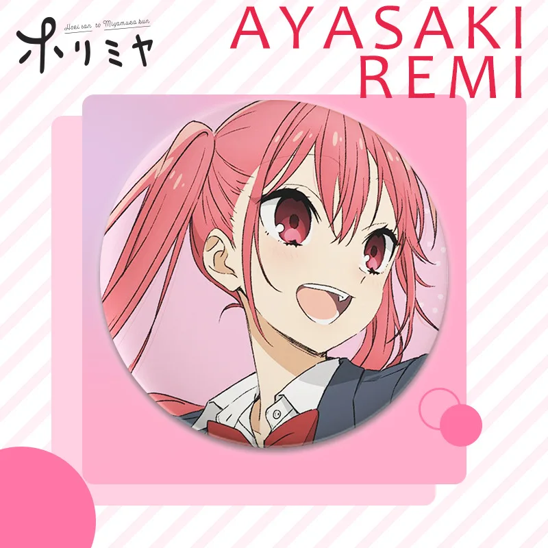 1pcs Anime Horimiya Brooch Cosplay Badge Hori Kyouko Miyamura Izumi Cartoon Round Icons Tinplate Pin Button For Backpack Clothes - купить по