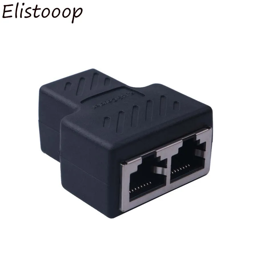 LAN Ethernet адаптер кабеля от 1 до 2 Way RJ45 удлинитель сплиттер для подключения интернет
