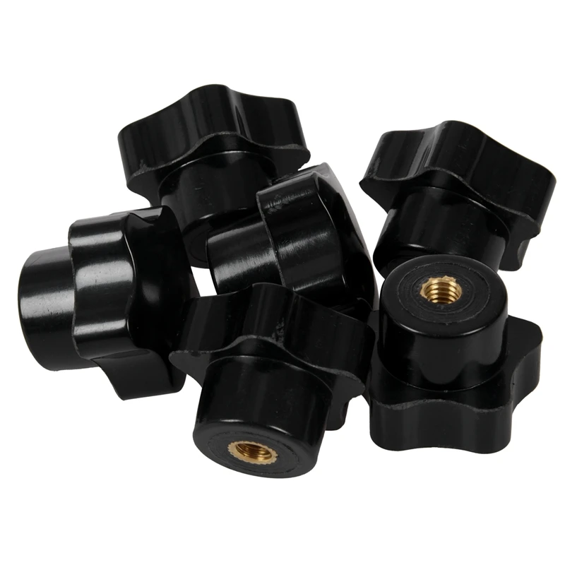 6x пластиковая Звездная головка M6x32mm внутренняя резьба Зажимная ручка