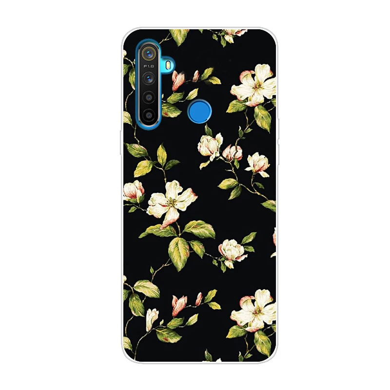 Серый Силиконовый чехол для OPPO Realme 5 чехол милый Тигр мягкий ТПУ чехол для OPPO Realme Q задний Чехол Realme 5 Pro чехол для телефона s Capa - Цвет: Серый