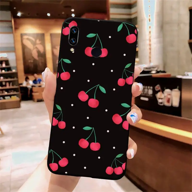 

Cherry Peach food fruit Phone Case For Xiaomi Redmi note 4 4X 8T 9 9s 10 K20 K30 cc9 9t pro lite max