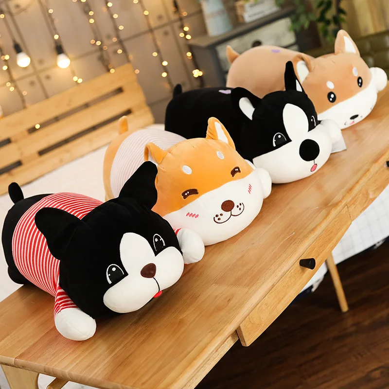 New Nice Cute Dog Plush Toys Stuffed Down Cotton Animal Doll Kawaii Corgi Shiba Inu for Children Soft Pillow Birthday Gift | Игрушки и