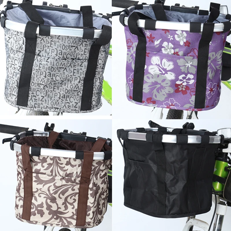 Велосипедная Сумка корзина Складная Водонепроницаемая передняя сумка на руль