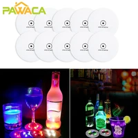 glow coaster led bottle light stickers festival nightclub bar cocktail base party drink cup mat table decoration accessories