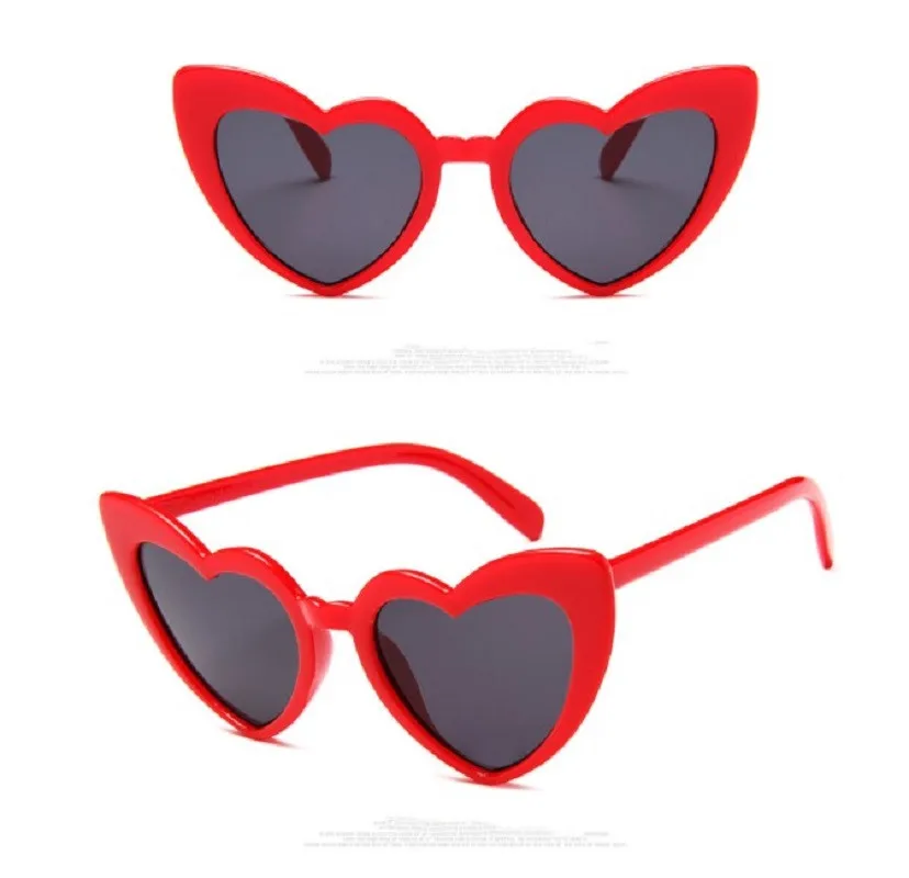 Женские солнцезащитные очки love милые трендовые ретро в форме сердца