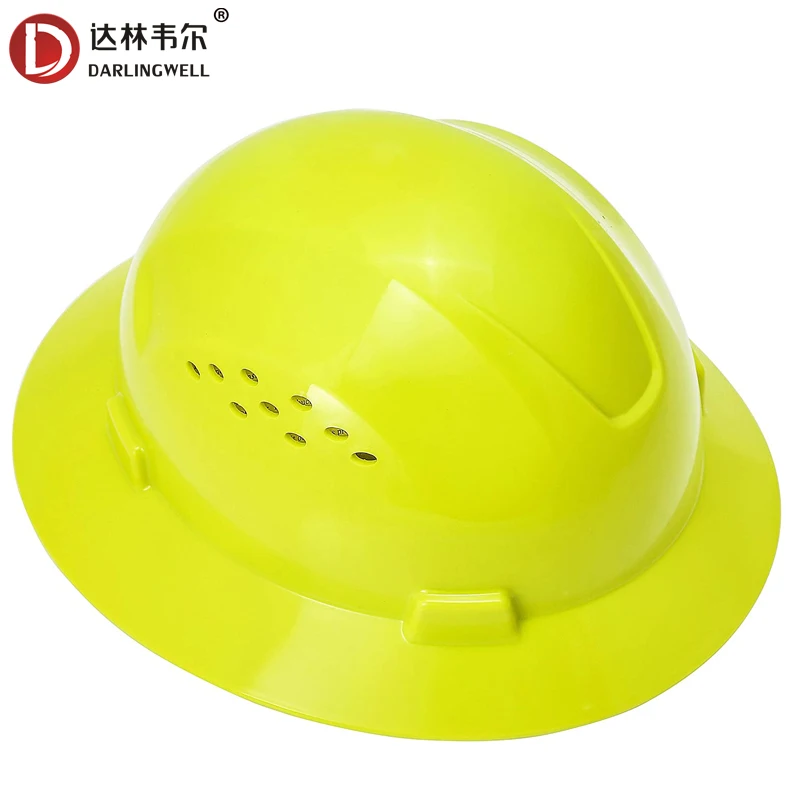 Защитная шляпа с полными полями дышащий шлем безопасности легкий высокопрочный