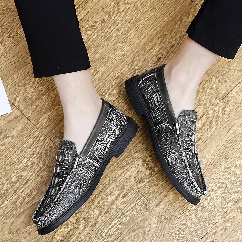 Men Casual Shoes loafers Genuine Leather Male moccasins Espadrilles Fashion Flats Slip On Driving Sneakers Mocassin Homme | Обувь