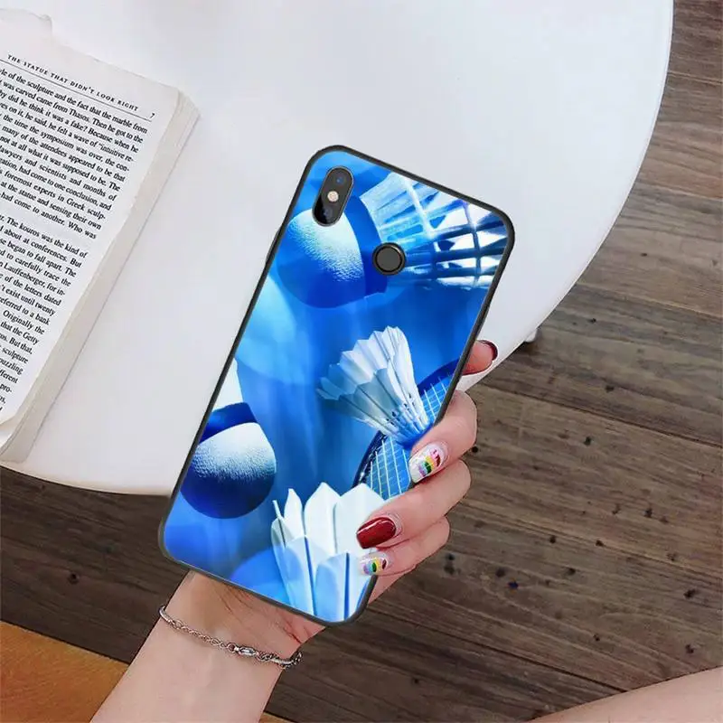 

Badminton Sport Phone Case For Xiaomi Redmi Note7 Pro Note8 Pro 8T Note9 9S Redmi8 8A Note10 9C