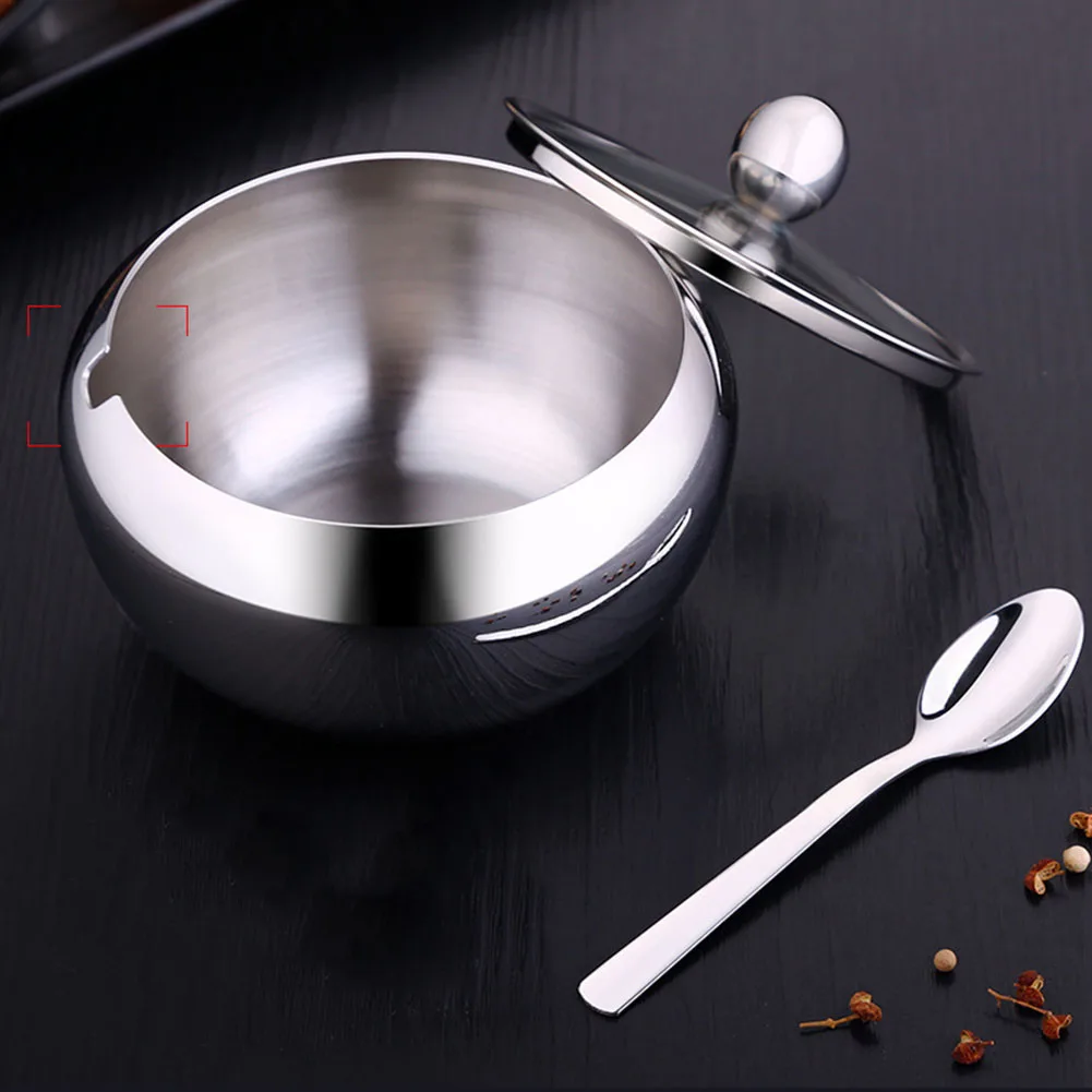 Соляная чаша из нержавеющей стали для яблока сахарница кухонный инструмент