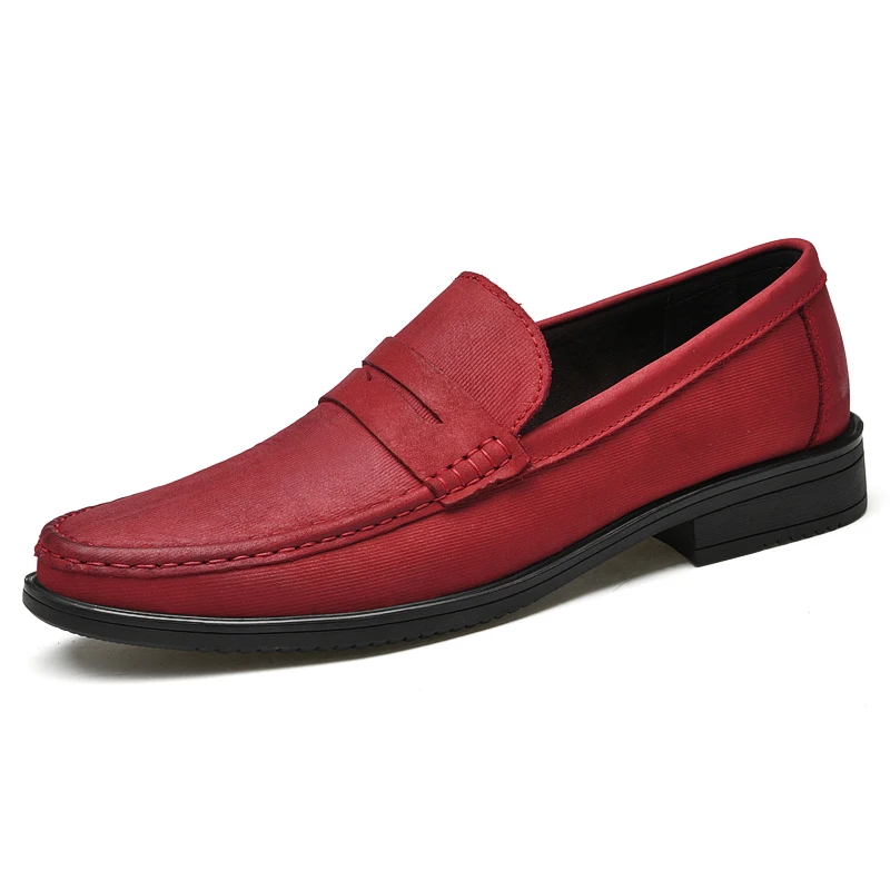 

New Men's Business Wedding Casual Leather Shoes Zapatillas Hombre Moccasins Loafers Men Flats Round Toe Breathable Shoes %