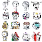 Шарм-подвеска Слон из серебра 925 пробы для браслетов Pandora