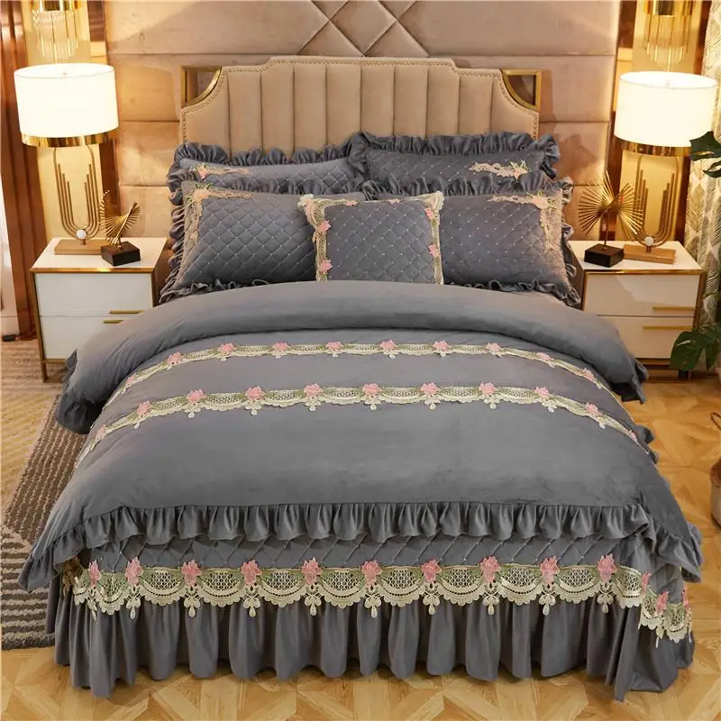 45 бархатный мягкий теплый пододеяльник стеганый толстый покрывало наволочка для