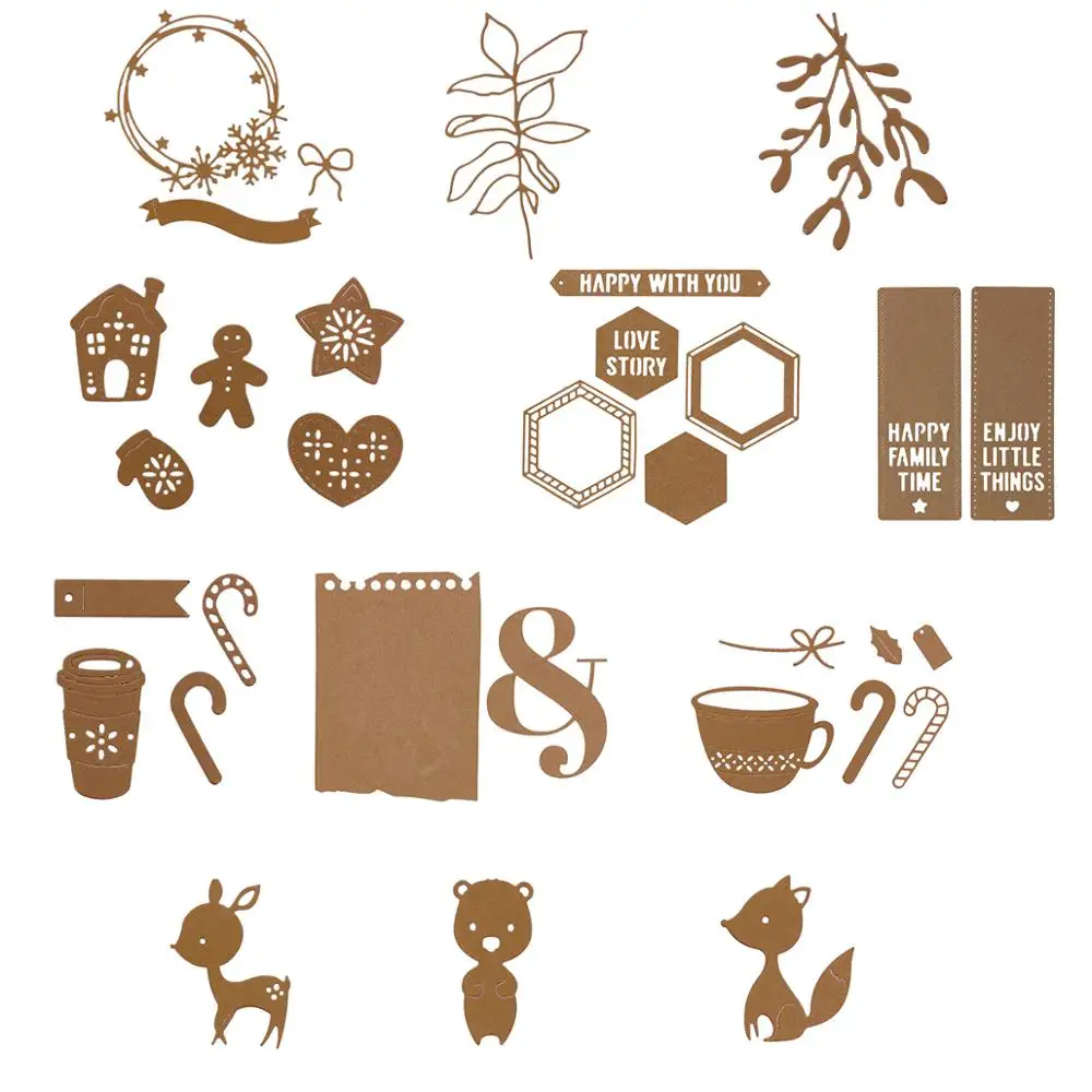 

Mmao ремесла металлические стальные Вырубные штампы новые рождественские карты декор трафарет для DIY Скрапбукинг Бумага/фото карты тиснение штампы