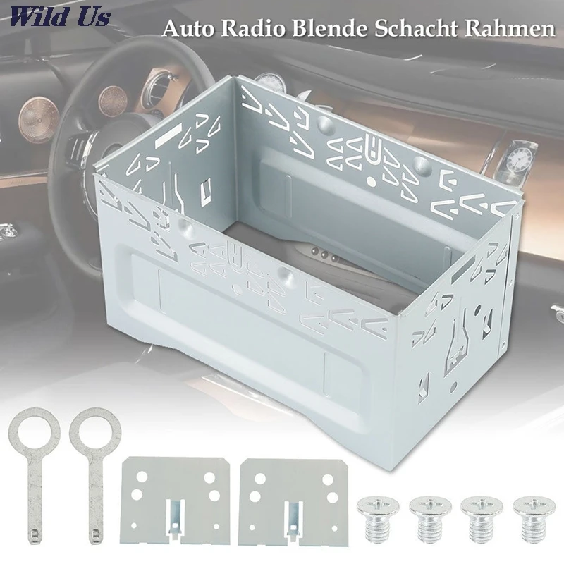 

Hot sale 2Din Fitting Kit Radio Head Unit Installation Frame Universal 2Din Fitting Kit Car Radio Player Case Radio Player Box