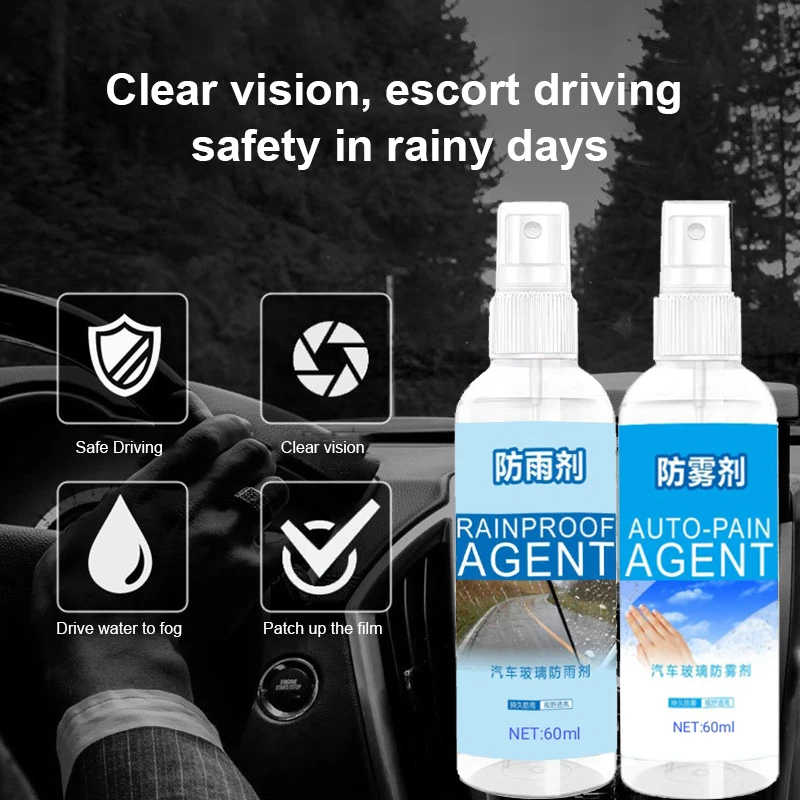 

Automobile glass antifogging agent Long-lasting car window defogging rearview mirror flooding and Rainproof agent