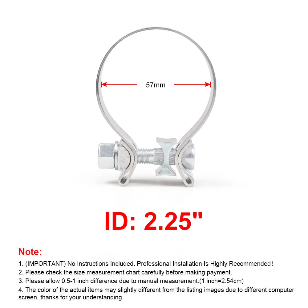 

Хомут Для Выхлопной Трубы Из Нержавеющей Стали 304, Широкий Диапазон Размеров 2.0''-3.0'', Тип Stinger