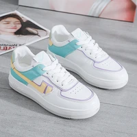 2021 chunky sneakers casual shoes vulcanize female fashion women sneakers lace up high leisure footwears basket femme