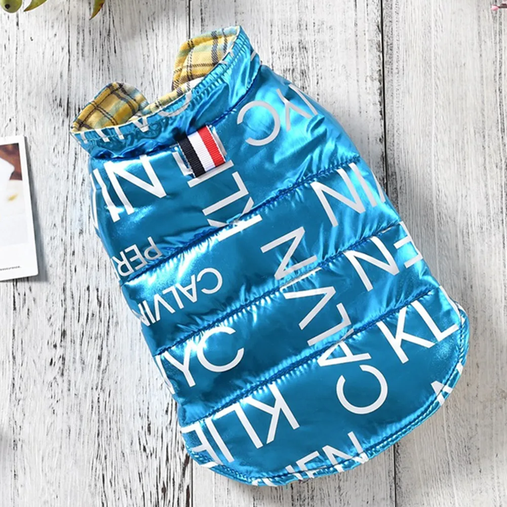 

Водонепроницаемый жилет для собак, Двусторонняя одежда, зимняя одежда для чихуахуа, теплая одежда для маленьких собак и кошек, одежда для со...