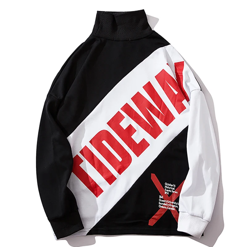 Мужская толстовка с воротником-стойкой принтом в виде феникса | одежда