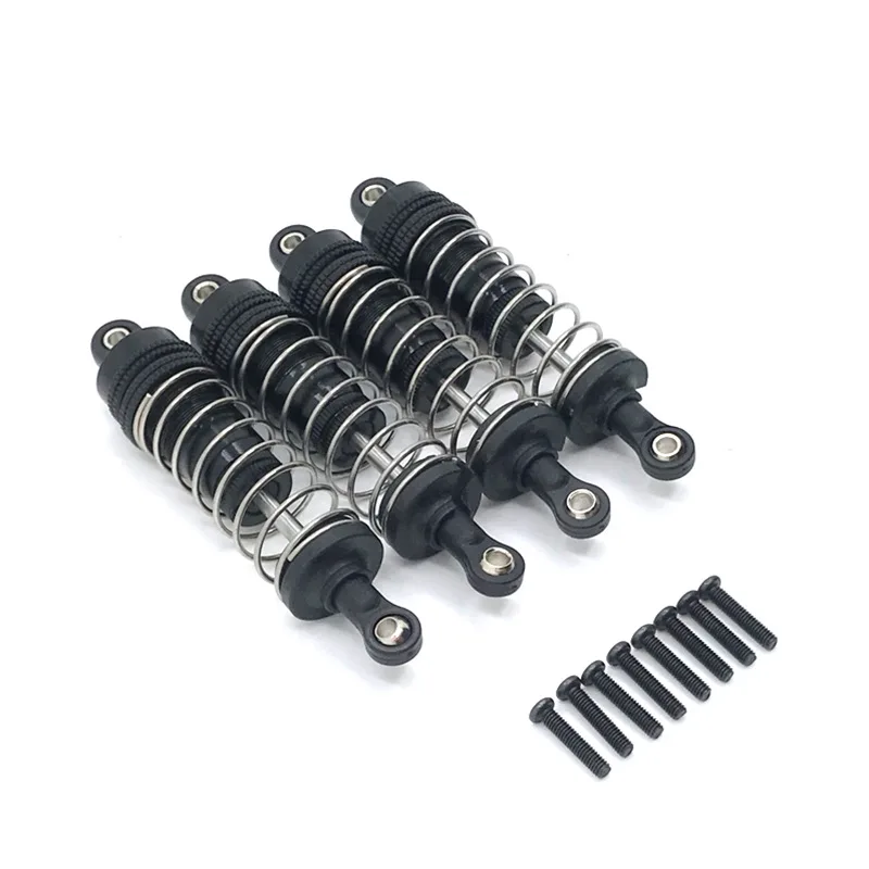 

4Pcs Metal Shock Absorber Damper for Wltoys 124019 124018 144001 RC Car Spare Parts Upgrade Accessories