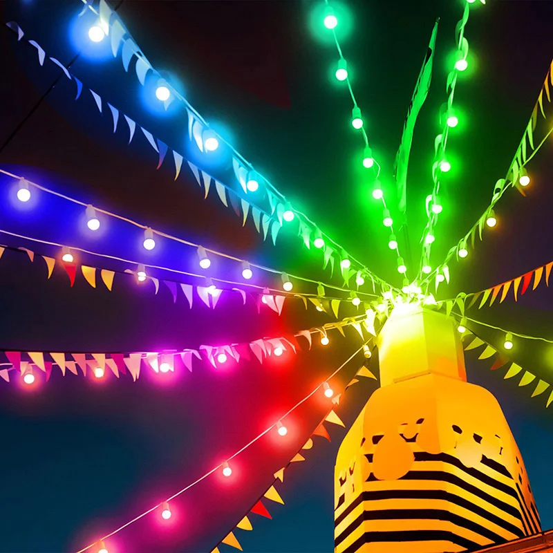 

USB Hello Fairy WiFi Smart Globe Lights IP65 WaterProof RGB Strip Light APP Remote Control Timer LED Bulb Home Yard Decorational