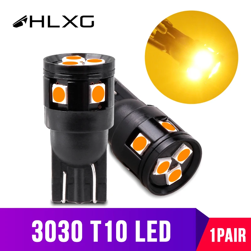 T10 led W5W лампа для автомобиля DRL 3030SMD 194 168 габаритные огни чтения интерьера авто