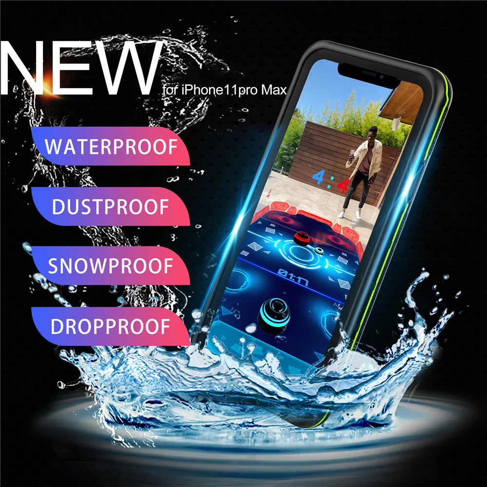 IP68 Водонепроницаемый чехол для телефона для iPhone XR XS MAX XS водонепроницаемый полный защитный подводный чехол iPhone11 PRO iPhone 11 PRO Max чехол