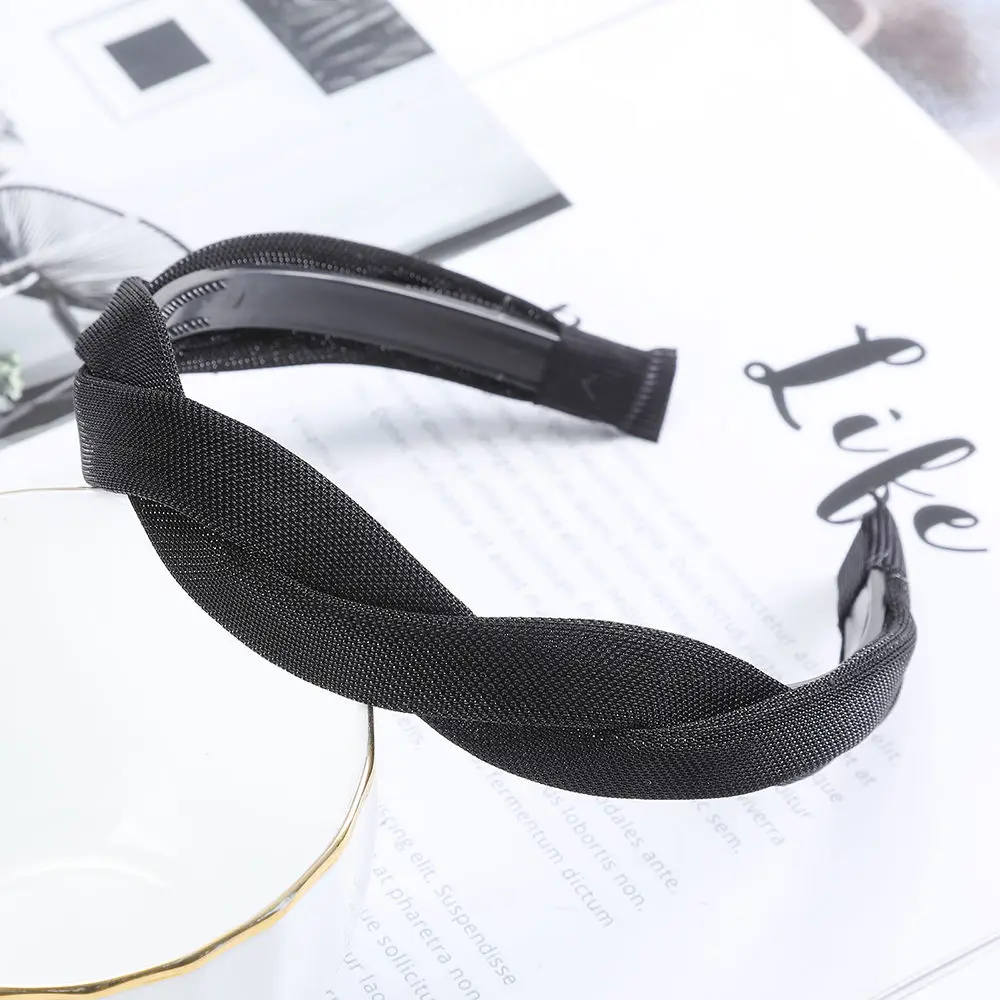 AWAYTR резинки для волос с узлом однотонные Цвета крест повязка на голову женская