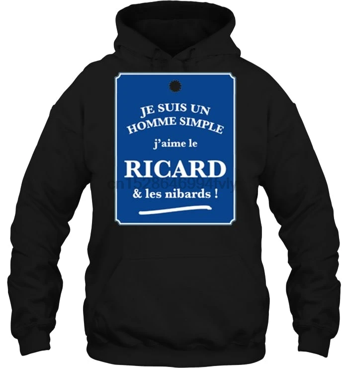 Мужская толстовка Je Suis Un Homme простой Jɺime Le Ricard &amp Les Nibards женская уличная одежда |