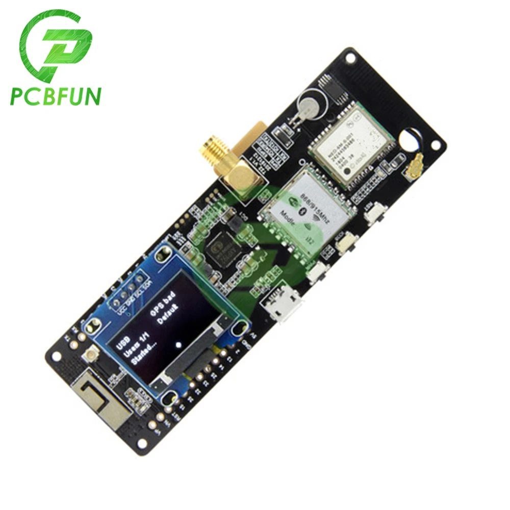 Т образной балки ESP32 433/868/915/923 МГц Wi Fi Беспроводной Bluetooth модуль ESP 32 GPS NEO 6M для SMA LORA