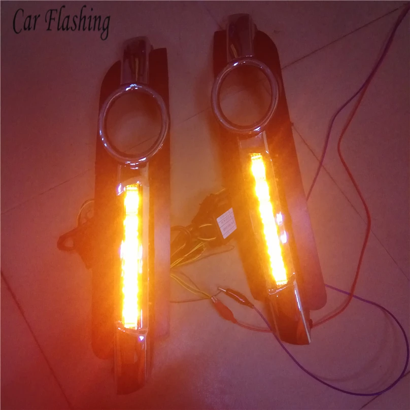 Car Flashing 1pair For AUDI A6 C6 2005 2006 2007 2008 LED DRL Daytime driving Running Lights Daylight Fog Lamp cover hole drl | Автомобили