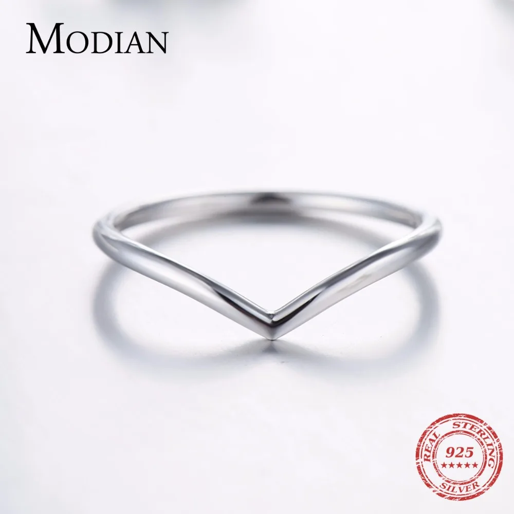 Modian 2021 Новинка штабелируемое 100% Стерлинговое Серебро 925 пробы простое модное