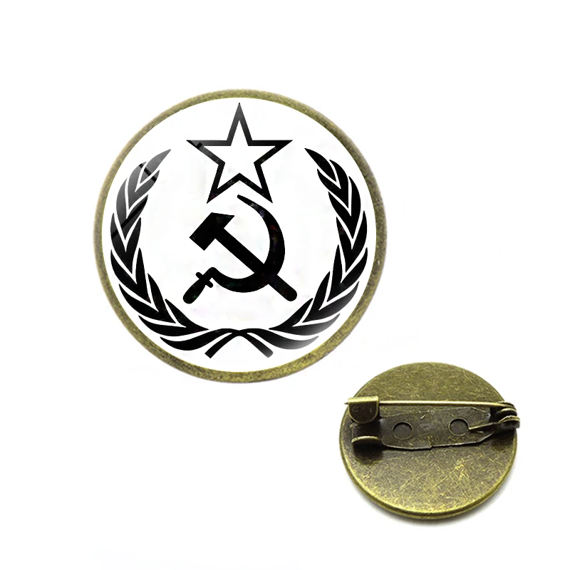 Броши в виде молота и серпа стиле холодной войны Советская CCCP красная звезда