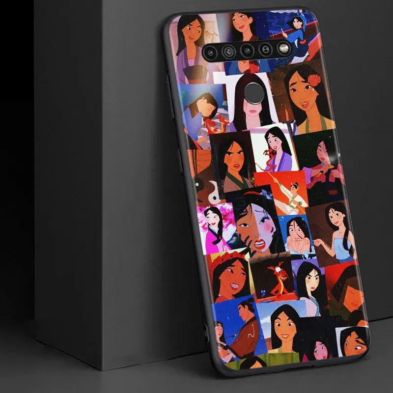 

Disney Princess MuLan for LG G8 G8S G8X V30 V35 V40 V50 V60 ThinQ Q60 K40 K50 K51 K61 K71 K92 K62 Soft Black Phone Case