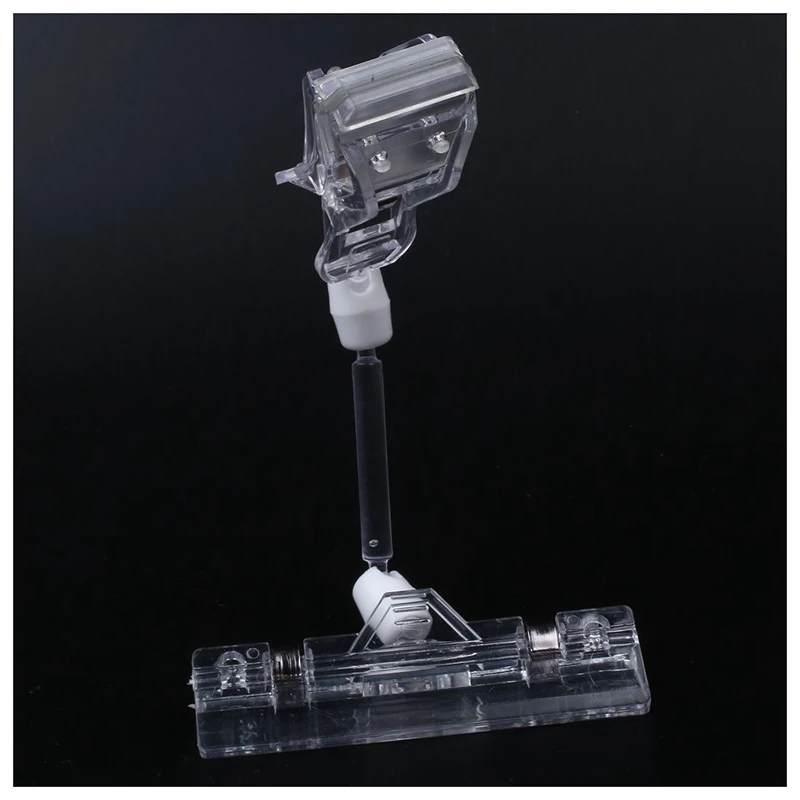 

6.5" Height Transparent Plastic Double Clips Adjustable Sign Card Display Holder