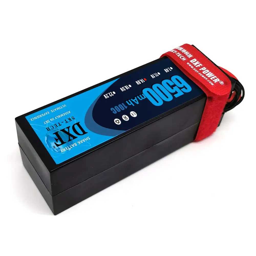 dxf 2 шт lipo батарея 4s 148 v 6500mah 100c max 200c hardcase txt60 для rc ве