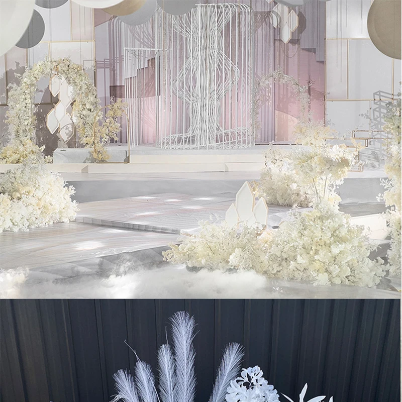 50 см новый свадебный дорожный цветок шар стол искусственный розовый белый шелк