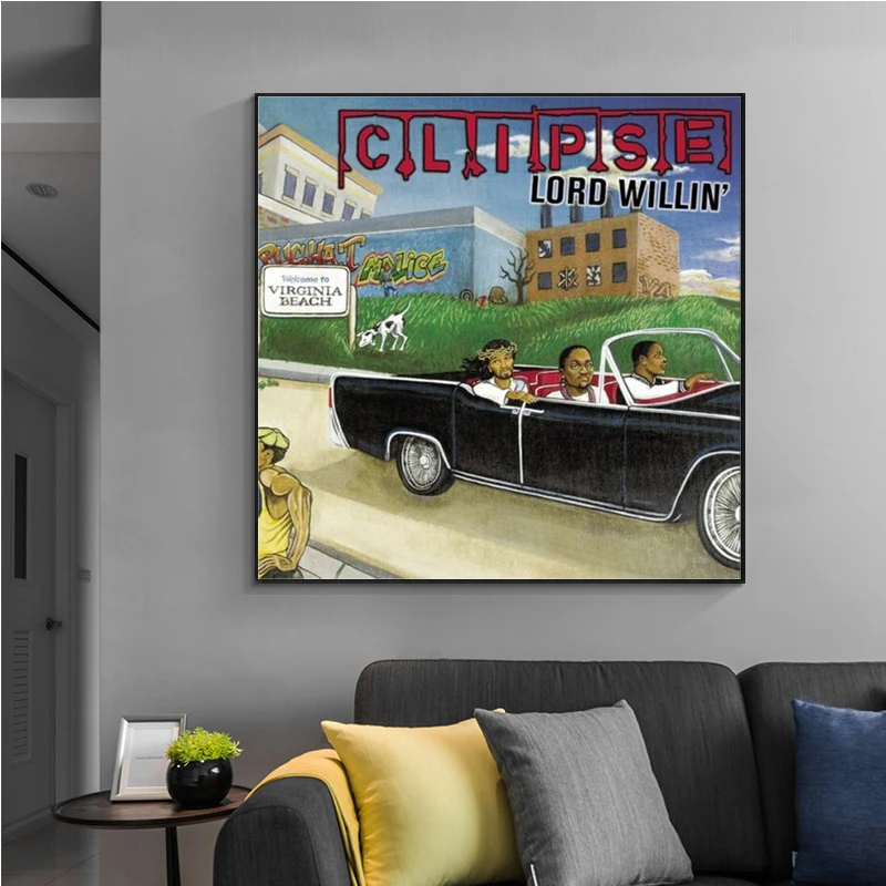 Фотоальбом A403 Clipse Lord Willin Rap в стиле хип-хоп Постер со звездами HD картины на холсте