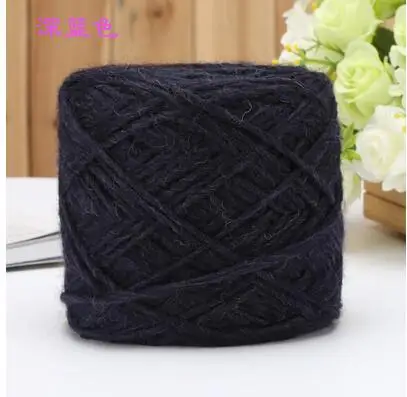 dark blue 50 г/лот итальянская шерстяная пряжа Альпака 60% шерстяная пряжа ручная вязка - Цвет: dark blue