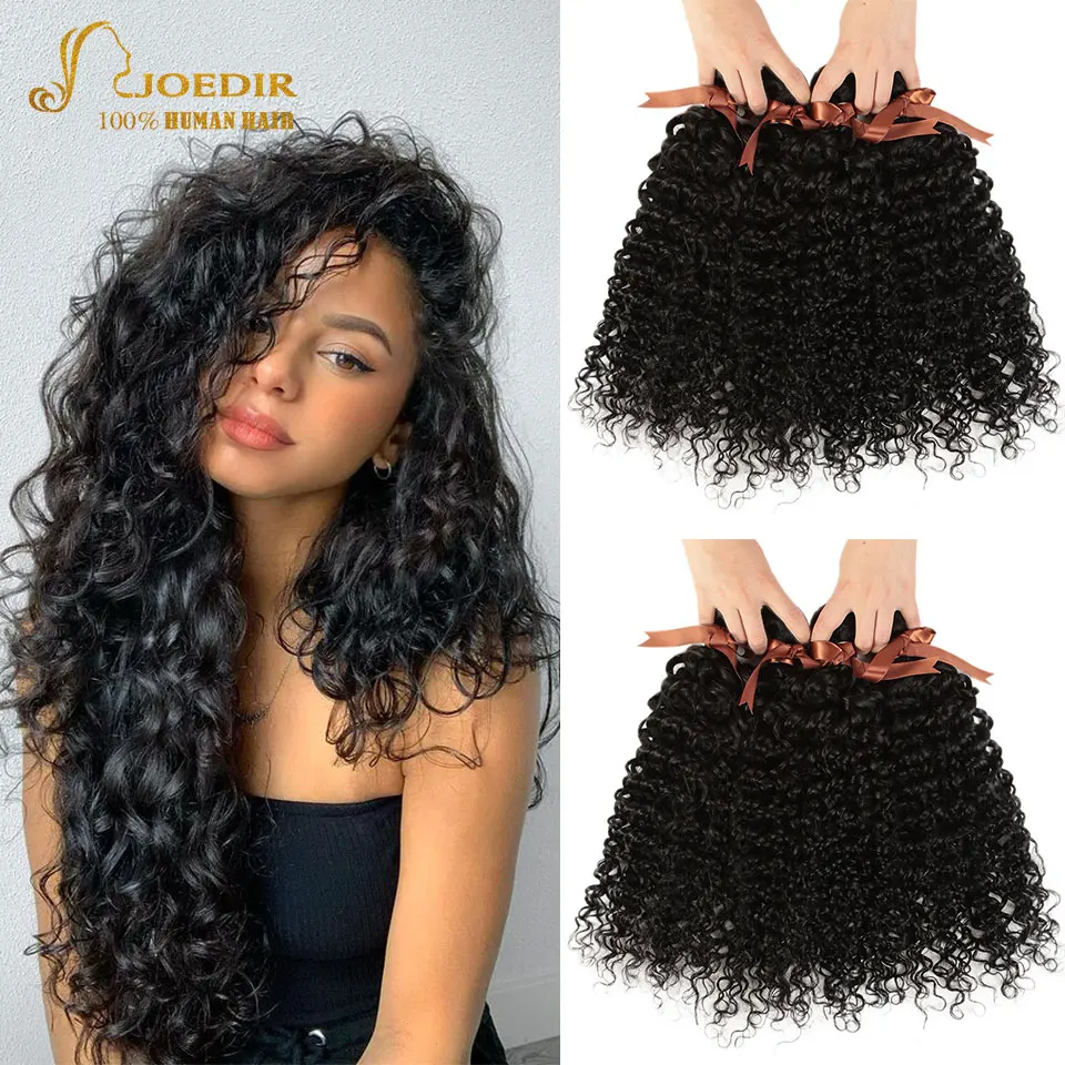 

Malaysian Hair Bundles Human Hair Water Wave Bundles Joedir Non-Remy Raw Indian Water Hair Wet And Wavy Hair 3 4 Bundles Hair