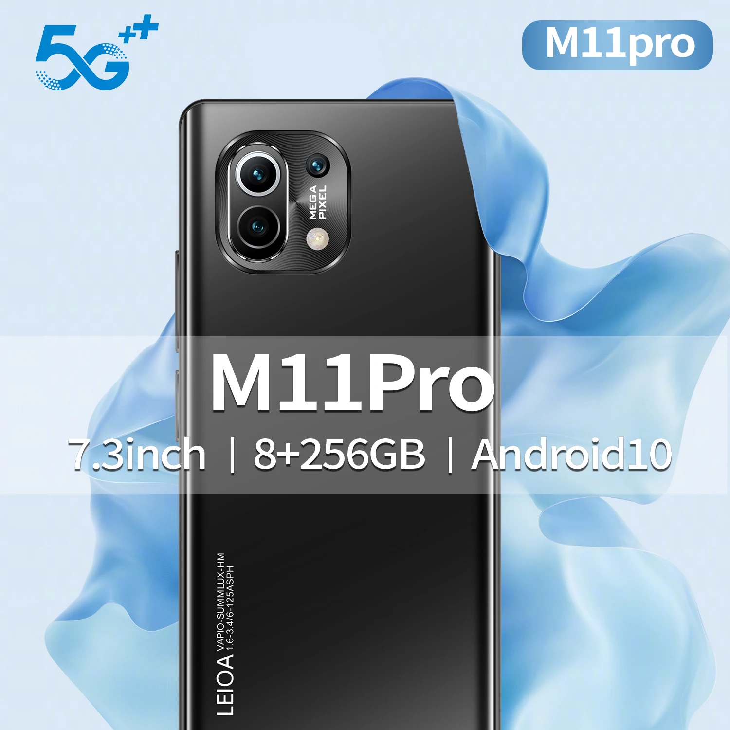 

New Arrival 2021 256/512GB 7.3 Inch Double SIM Card 16+32MP 10 Core Mobile Phone Face ID 6800mAh Smartphones MTK6889 Global 5G